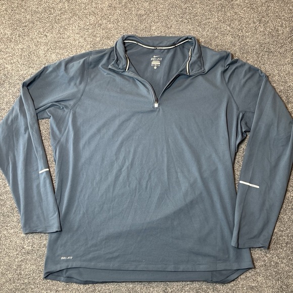 Nike Other - Nike Men's Dri-FIT Element 1/4 Zip Blue Running Pullover Size XL Lightweight